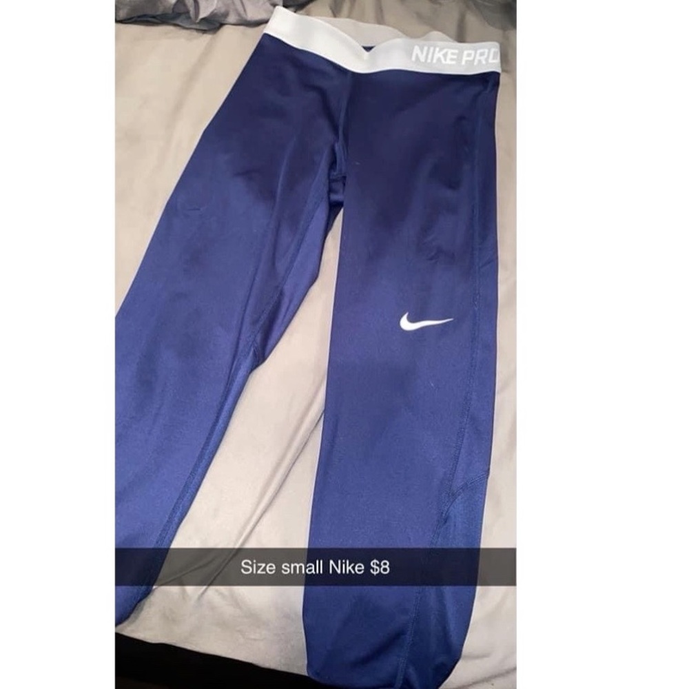 Blue Nike size small leggings. Great condition